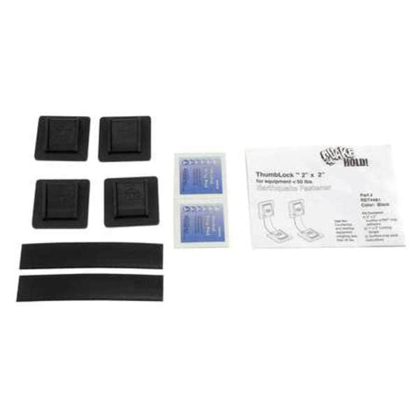 Quakehold! Equipment Fastener, 50 Lbs, Black - RD.T4.4B.1