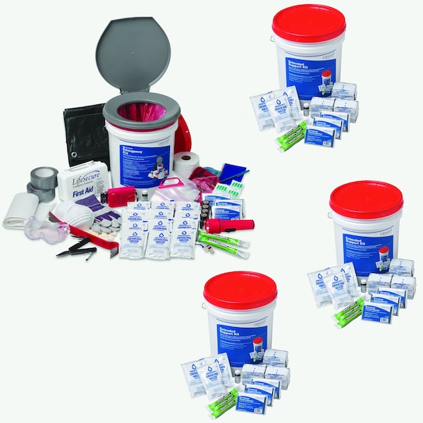 Lifesecure Complete 25-Person 3-Day Shelter-In-Place Combo Emergency Kit - 31072