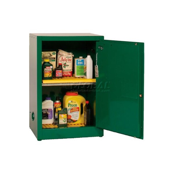 Justrite Eagle Pesticide Safety Cabinet with Self Close - 12 Gallon - PEST24X