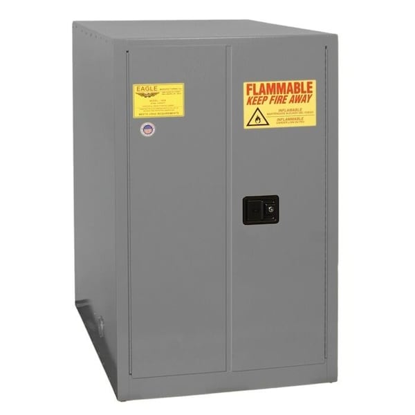 Eagle Mfg 55 gal, 18-Gauge Steel, 30 in W x 50 in H x Gray - 1928XGRAY