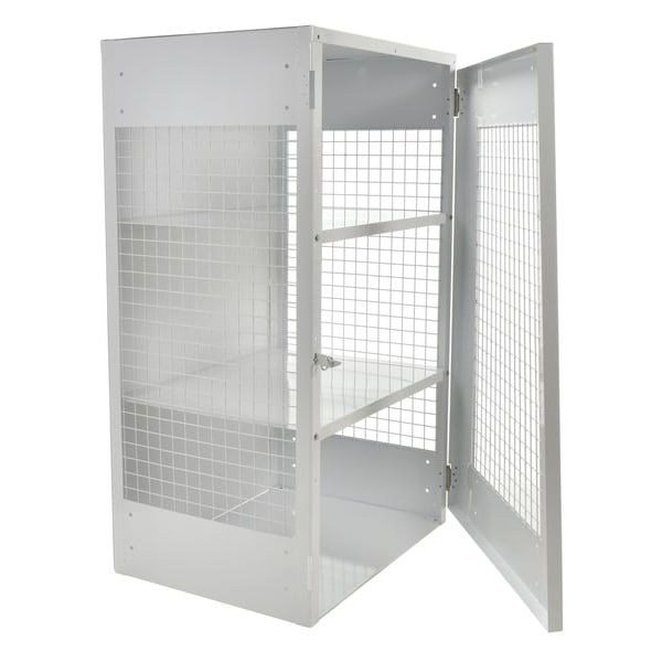 Vestil Gas Cylinder Cabinet, 40 in.W, Capacity 18 - CYL-EX-18-E