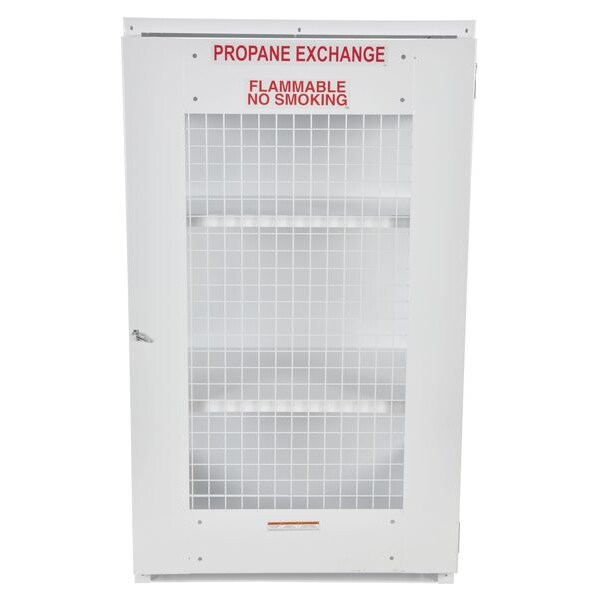 Vestil Gas Cylinder Cabinet, 40 in.W, Capacity 18 - CYL-EX-18-E