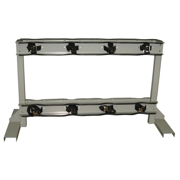 Justrite Floor Stand Rack, 56"W x 23"D x 30"H, 8 Cylinder Capacity - 35302