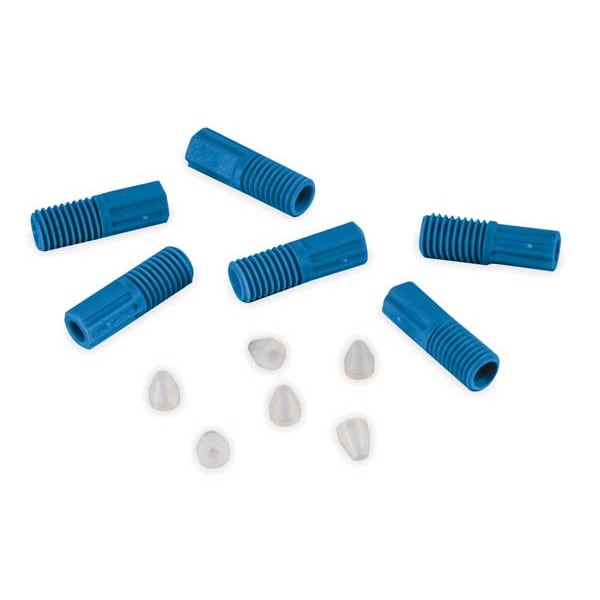 Justrite HPLC Hard Wall Tubing, Resin, Blue, 1/4 in Dia. - 28188