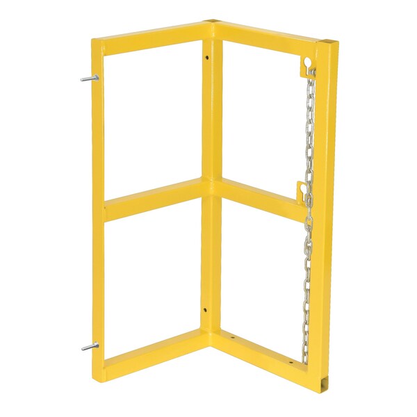 Vestil Yellow Cylinder Barricade Extension Rack Single Cylinder Capacity - CYL-FMSR-1-EXT
