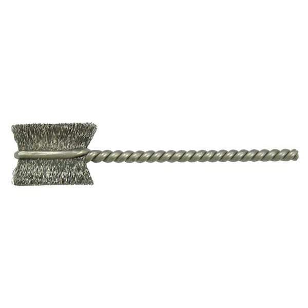 Weiler Single Spiral Tube Wire Brush, Steel, 1/2" - 90863