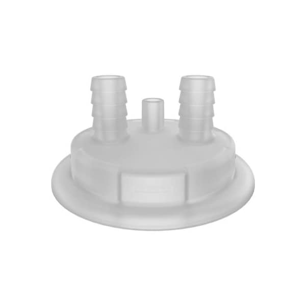 Justrite Justrite Molded Adapter for Carboy Cap, Two 1/2" Hose Barbs and Vent - 12876