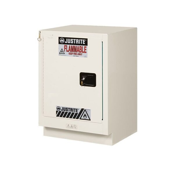 Justrite 15 gal, 1 Shelves, 18-Gauge Steel, 24 in W x 35.75 in H x 21.625 in D, Light Neutral - 8825172