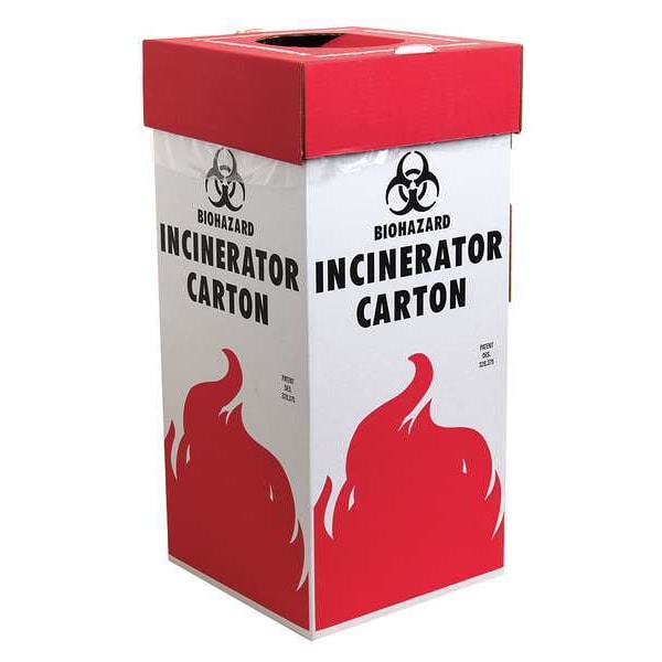 Sp Scienceware Biohazard Incinerator Carton, 16 gal, PK6 - F13205-0001
