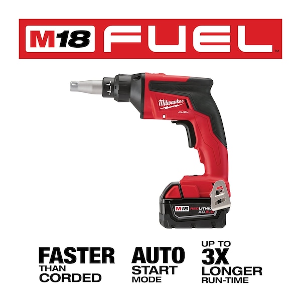 Milwaukee Tool M18 FUEL Drywall Screw Gun Kit - 2866-22