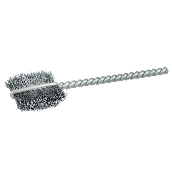 Weiler 1/2" Power Tube Brush, .005" Steel Wire Fill, 9/16" Brush Length - 21021