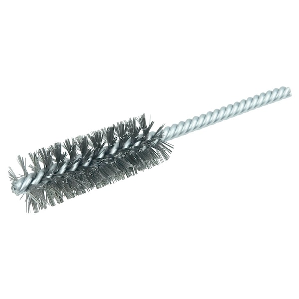 Weiler 7/8" Power Tube Brush, .006" Steel Wire Fill, 2-1/2" Brush Length - 21112