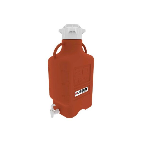 Justrite Justrite 12927 Carboy With Spigot, HDPE, 40-Liter - 12927