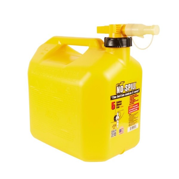 No-Spill 5.0 Gallon Diesel View - Ind Boxed Yellow - 1467S