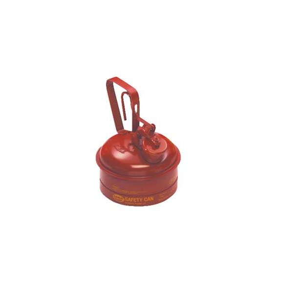Eagle Mfg Safety Can, Galvanized steel, 1/2 gal, Red, 9 in Dia., Flammables - UI4S