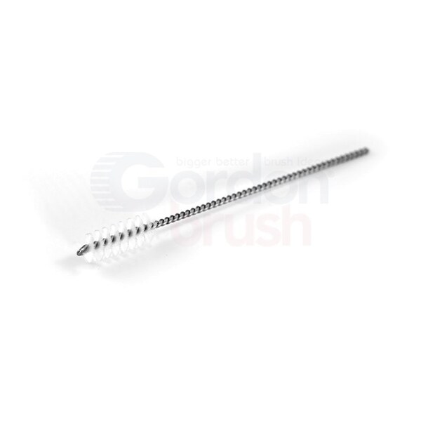 Gordon Brush 3/8" Diameter Nylon Fill Spiral Thread Cleaning Brush with cut end - TCN-3/8G-12