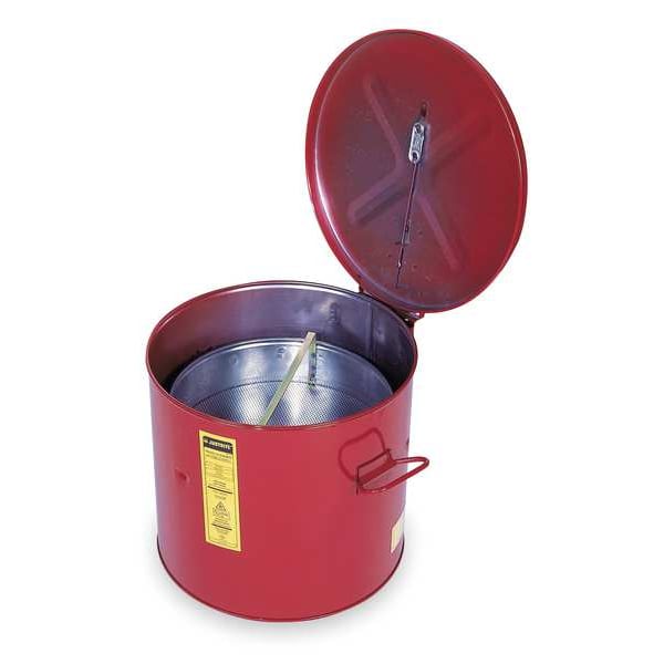 Justrite Wash Tank Can, Basket, Benchtop, 3-1/2 gal. - 27713
