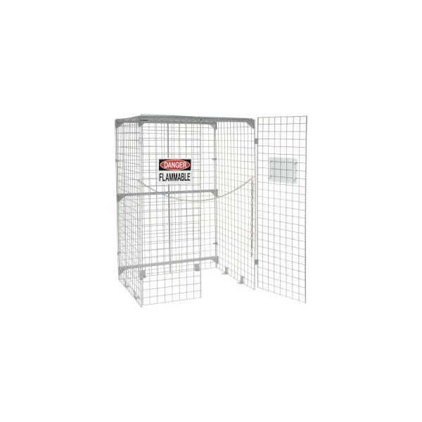 Global Equipment Vertical 20 Cylinder Storage Cabinet, Manual Close - 116209