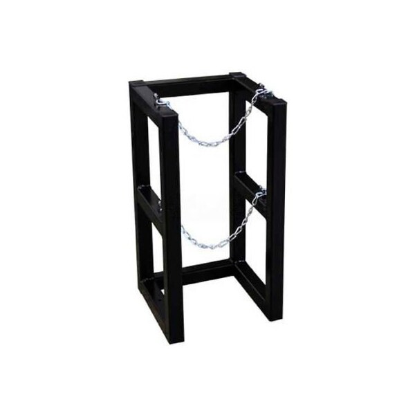 Justrite Cylinder Tube Rack, 1 Wide x 1 Deep, 16"W x 16"D x 30"H, 1 Cylinder Cap. - 35080