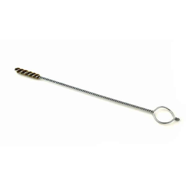 Brush Research Manufacturing 85B187RH 85 Series-For Closed Holes, .187" Dia., .003 Brass, 1" Brush Part, 8" OAL, Ring Handle - 85B187RH