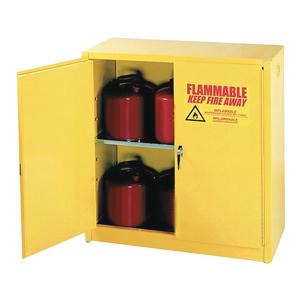 Equipto Flammable Liquid Storage Cabinet, 30 GAL - FSC30S