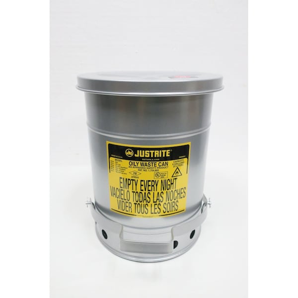 Justrite 0 Six Gallon Oily Waste Can Other Safety Equipment - 9104