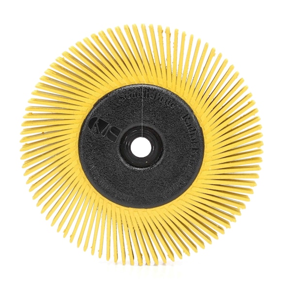 Scotch-Brite Radial Bristle Brush, T-A, 6 Diax1/2 W, 80G - 61500151479