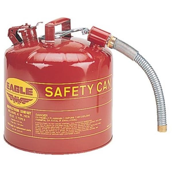 Eagle Mfg Eagle Mfg 258-U2-51-S 5 Gal 12 Inch Flex Spout 1 Inchod Safety Can - 258-U2-51-S