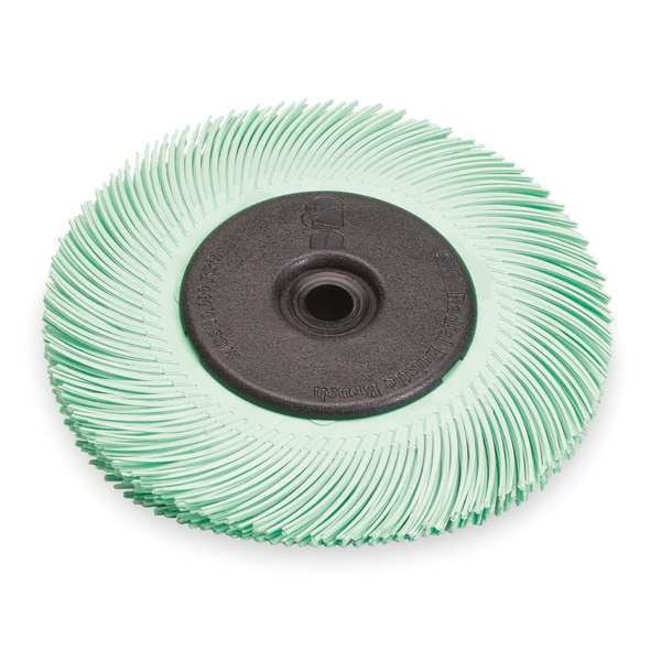 Scotch-Brite Radial Bristle Brush, T-C, 6x7/16, 1 Micron - 61500187796