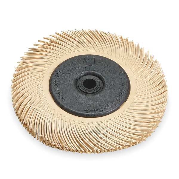 Scotch-Brite Radial Bristle Brush, T-C, 6x7/16, 6 Micron - 61500187788