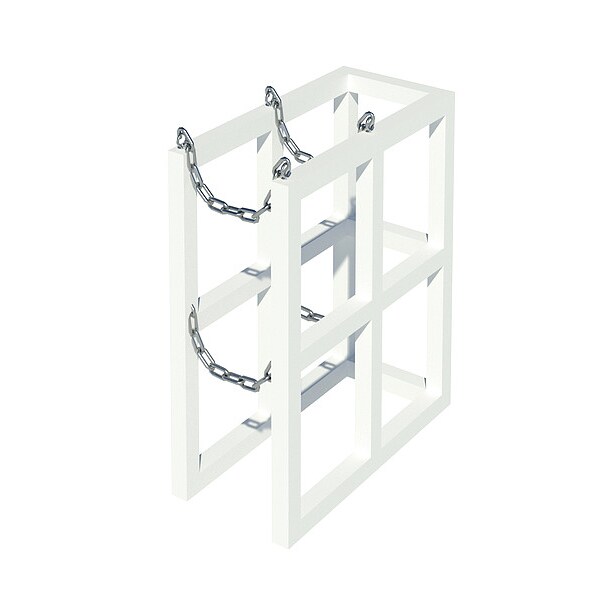Instock Gas Cylinder Rack, 30" W, 16" D, 30" H - GRCRFM2X1
