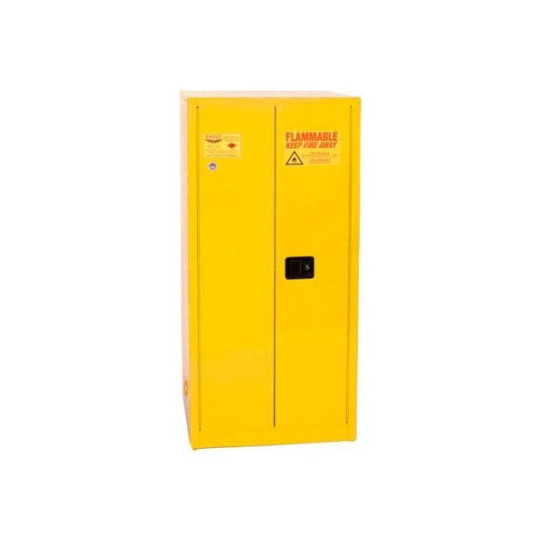 Justrite Eagle Paint/Ink Safety Cabinet with Manual Close- 96 Gallon Yellow - YPI62X