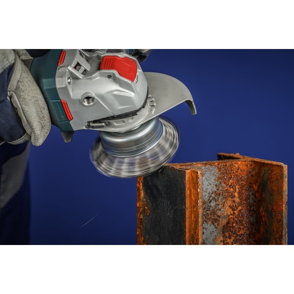 Pferd 2-3/4" OD knot cup brush - .020" carbon steel wire, X-LOCK mounting system - 80717