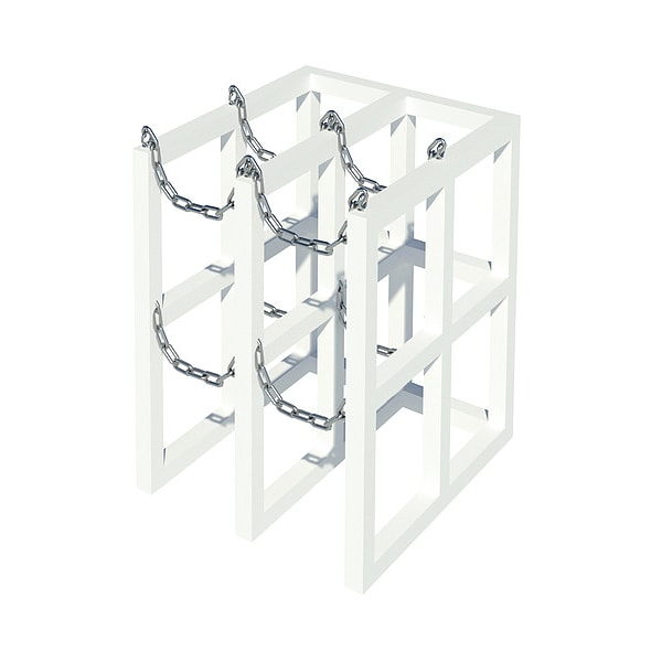 Instock Gas Cylinder Rack, 30" W, 32" D, 30" H - GRCRFM2X2