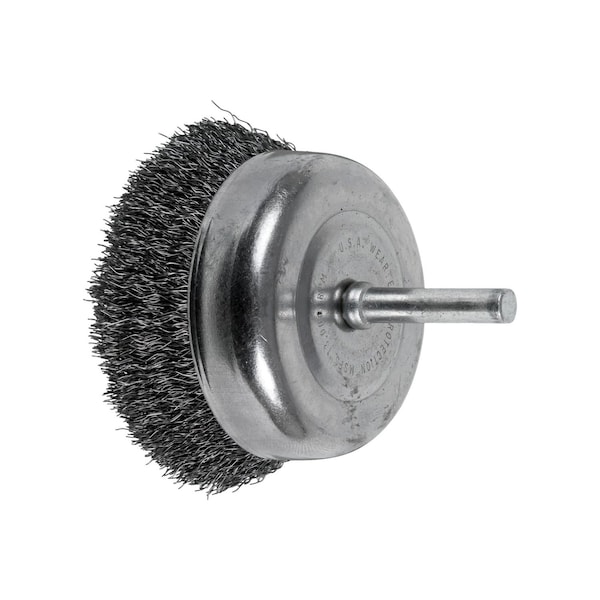 Pferd Mtd Crimped Cup Brsh, .008 CS Wire, 2-1/2 - 82828