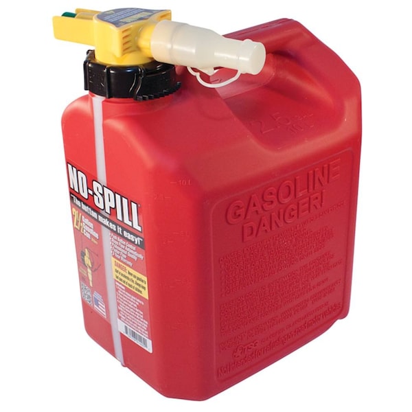 No-Spill NO-SPILL Red 2 1/2 Gallon No-Spill Fast Flow Portable Fuel Can - Professional Quality - 765-102