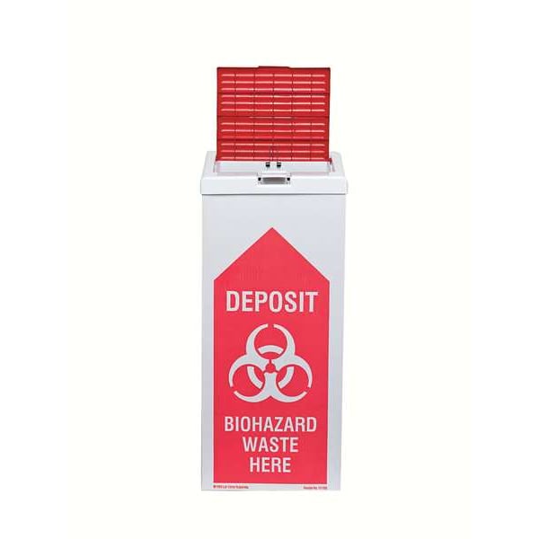Zoro Select Biohazard Burn Box, 12 In. H, 8 In. W, PK6 - 17-789