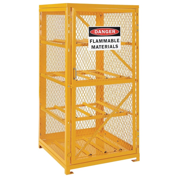 Global Industrial Storage Cabinet Single Door Horizontal, 8 Cylinder Capacity - 270253