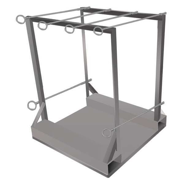 Zoro Select Gas Cylinder Pallet, Cylinder Capacity 6 - 19C158