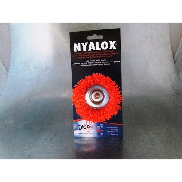 Dico Dico Nyalox 2.5 in. D X 1/4 in. X 1/4 in. D Crimped Nylon Mandrel Mounted Cup Brush 4500 rpm 1 pc - 541-780-2-1/2