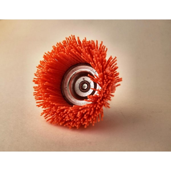 Dico Dico Nyalox 2.5 in. D X 1/4 in. X 1/4 in. D Crimped Nylon Mandrel Mounted Cup Brush 4500 rpm 1 pc - 541-780-2-1/2