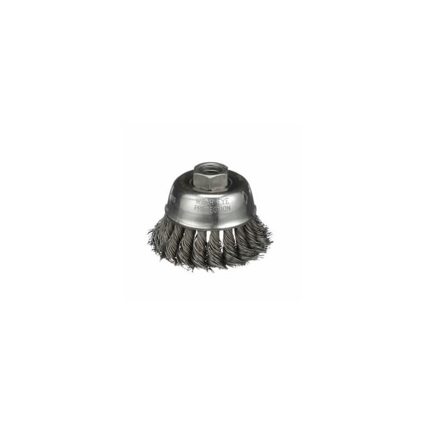 Osborn Knot Wire Cup Brush, 6", 0003304900 - 0003304900