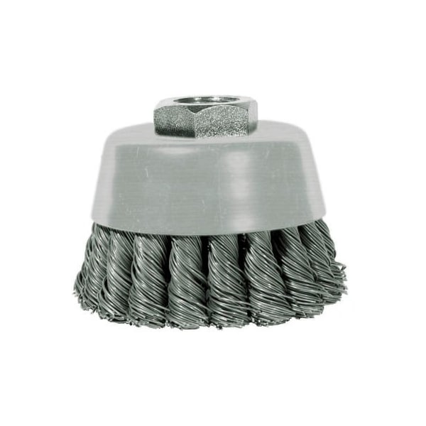 Century Drill & Tool Century Drill 76062 Angle Grinder Cup Brush 6" Dia. Knot Steel 0.02" - 76062