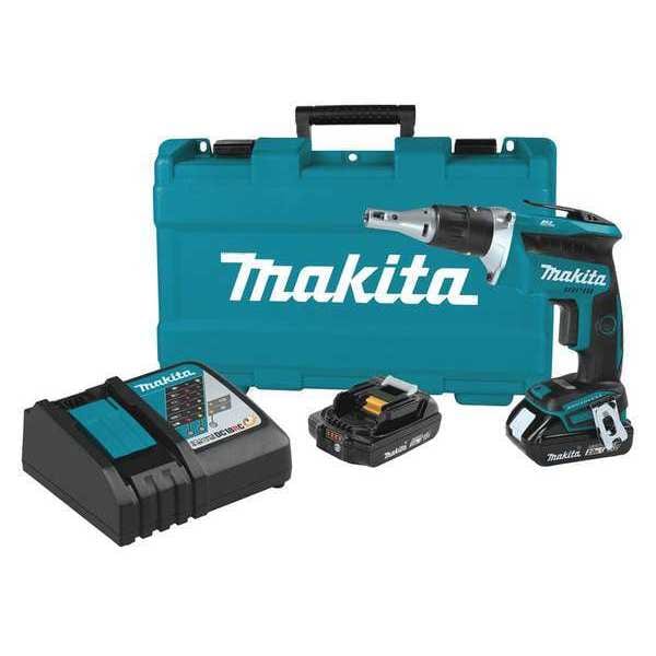 Makita 18V LXT® Brushless 4,000 RPM Drywall Screwdriver Kit (2.0Ah) - XSF03R