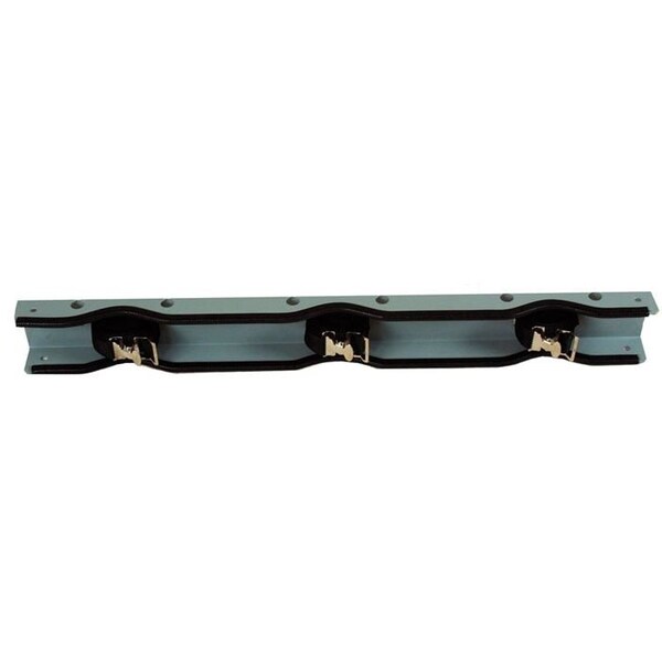 Justrite Wall Bracket, 35-3/4"W x 2-1/4"D x 4-1/4"H, 3 Cylinder Capacity - 35274