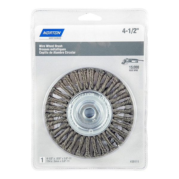 Zoro Select Wire Wheel Brush, Twisted, Carbon Steel - 66252839111