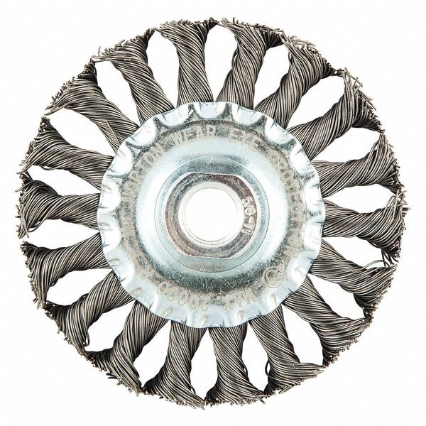 Zoro Select Wire Wheel Brush, Arbor Hole Mount - 66252839078