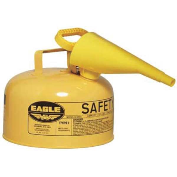 Eagle Mfg Safety Can, Galvanized steel, 2 gal, Blue, 11 1/4 in Dia., Kerosene - UI20FSB