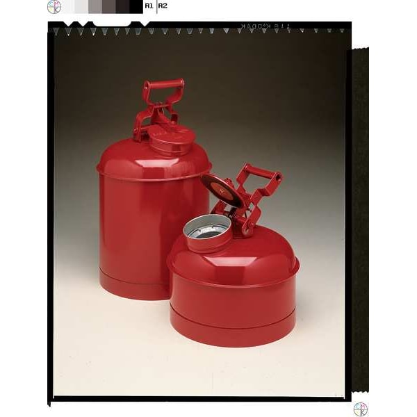 Eagle Mfg Disposal Can, 5 Gal., Red, Galvanized Steel - 1425
