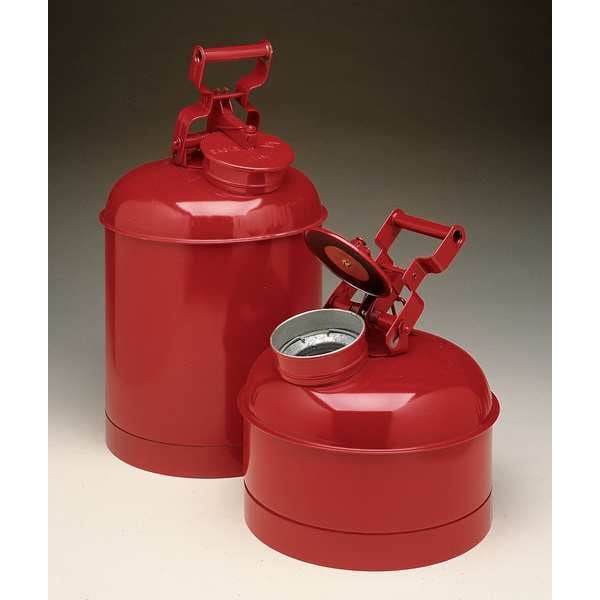 Eagle Mfg Disposal Can, 5 Gal., Red, Galvanized Steel - 1425